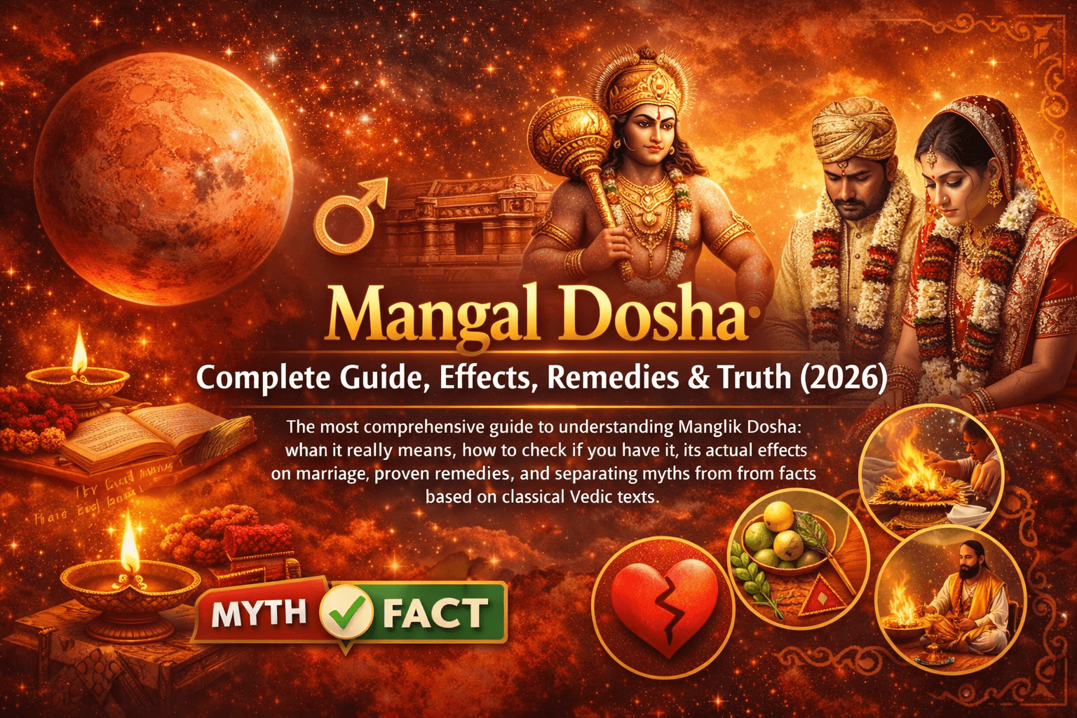 Mangal Dosha: Complete Guide, Effects, Remedies & Truth (2026)