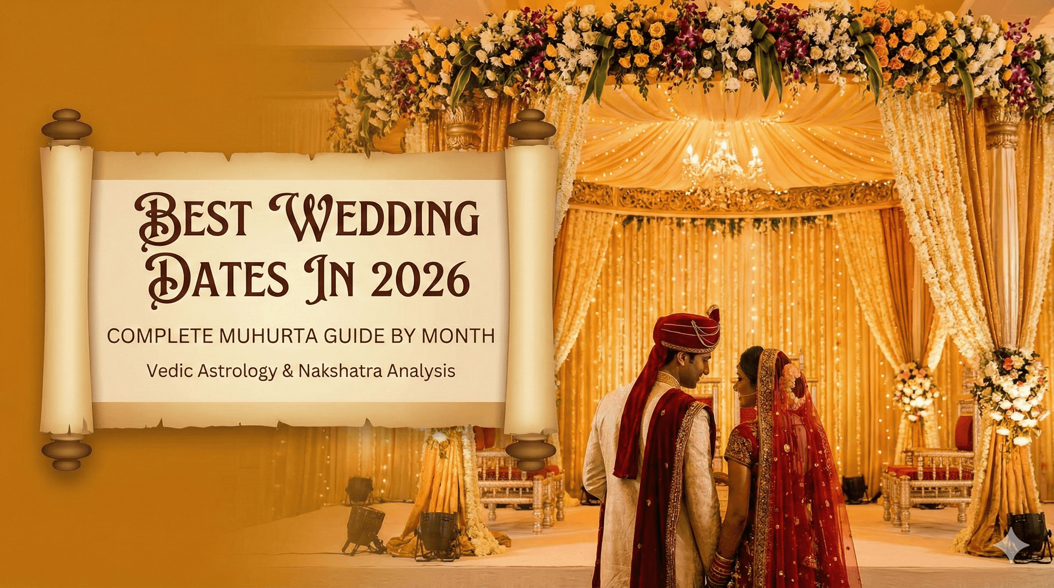 Best Wedding Dates in 2026: Complete Muhurta Guide by Month