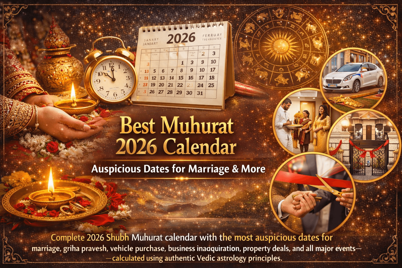 Best Muhurat 2026 Calendar: Auspicious Dates for Marriage, Griha Pravesh & More